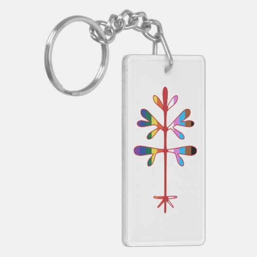 Acrylic Pride Sapling Sleutelhanger (Voorkant Links)