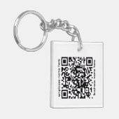 Acrylic QR Code Keychain (Voorkant Links)