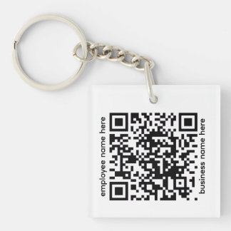 Acrylic QR Code Keychain