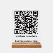 Acrylic QR Code Sign Acryl Bord (Voorkant)