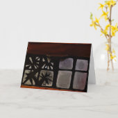 "Acrylic Shards" Beterschap Kaart (Gele Bloem)