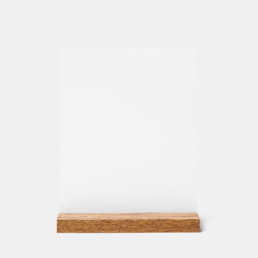 Acrylic Sign Acryl Bord (Voorkant)