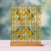 Acrylic Sign Autumn Pumpkin Basket Fall Home Decor (Neutraal)