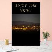 Acrylic Sign ENJOY THE NIGHT Acryl Bord (Huwelijk)