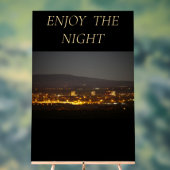 Acrylic Sign ENJOY THE NIGHT Acryl Bord (Neutraal)