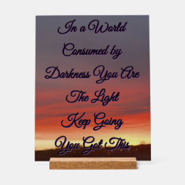 Acrylic Sign Insperational Acryl Bord