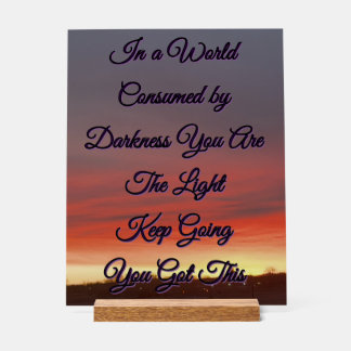 Acrylic Sign Insperational Acryl Bord