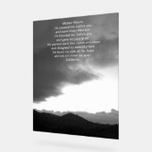 Acrylic Sign POEM ON PHOTOGRAPH DESIGN Acryl Bord (Hoek)