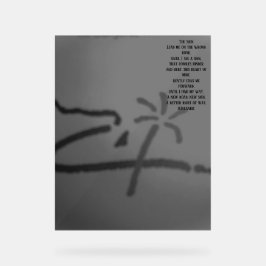 Acrylic Sign THE SIGN POEM  STYLE DESIGN Acryl Bord