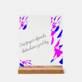 Acrylic sign with stand acryl bord (Voorkant)