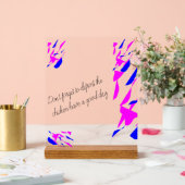 Acrylic sign with stand acryl bord (Huwelijk)