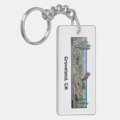 Acrylic sleutelhanger met mozaïekmuurschildering i (Voorkant Links)