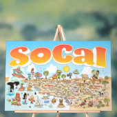 Acrylic SoCal-poster Acryl Bord (Neutraal)