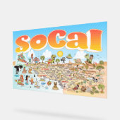 Acrylic SoCal-poster Acryl Bord (Hoek)