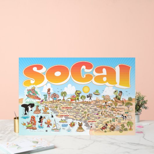 Acrylic SoCal-poster Acryl Bord (Huwelijk)