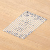 Acrylic Something Blue Bridal Shower Invitation Acryl Uitnodigingen (Laagn)