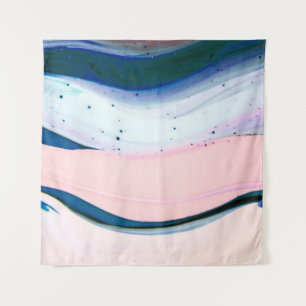 acrylic, stip, abstract. Closeup of the painting. Wandkleed