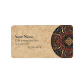 Acrylic Vision Mandala Adres Label (Voorkant)
