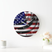 Acrylic Wall Clock American Veteran Grote Klok (Huis)