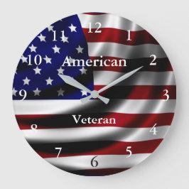 Acrylic Wall Clock American Veteran Grote Klok