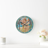 Acrylic Wall Clock Art Nouveau Alphonse Mucha 20 Ronde Klok (Huis)