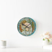 Acrylic Wall Clock Art Nouveau Alphonse Mucha 22 Ronde Klok (Huis)
