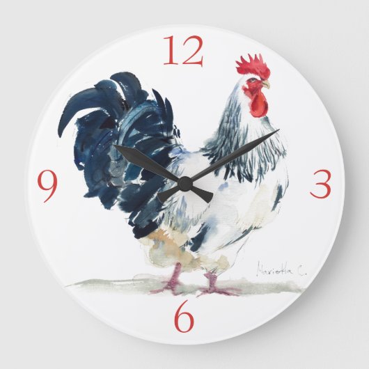 Acrylic Wall Clock, Square Square Wall Clock Grote Klok (Voorkant)