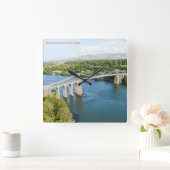Acrylic Wall Clock Vierkante Klok (Huis)