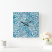 ACRYLIC WALL CLOCK : WILLIAM MORRIS DESIGN VIERKANTE KLOK (Huis)