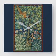 ACRYLIC WALLCLOCK : WILLIAM MORRIS : KRACHTIG
