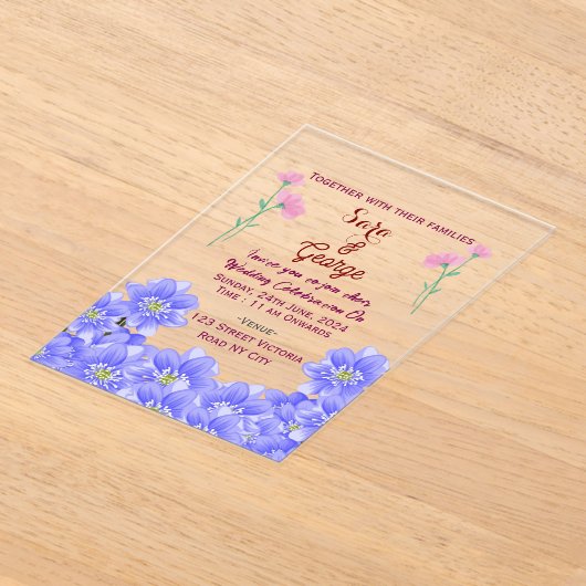 Acrylic Wedding Invitations  Acryl Uitnodigingen (Laagn)