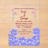Acrylic Wedding Invitations  Acryl Uitnodigingen (Voorkant)