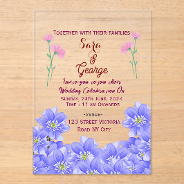 Acrylic Wedding Invitations Acryl Uitnodigingen