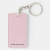 Acrylic Wedding Keychain Favor – Double‑Sided (achterkant)