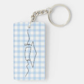 Acrylic with Personalized Date Graduation Souvenir Sleutelhanger (achterkant)