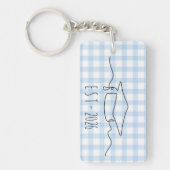 Acrylic with Personalized Date Graduation Souvenir Sleutelhanger (Voorkant)
