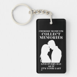 acrylische sleutelhanger "CHERISH MOMENTEN..."
