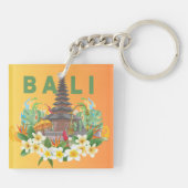Acrylische Sleutelhanger - Golden Memories of Bali (Achterkant)