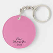 Acrylische Sleutelhanger "Ik hou van je moeder" (Achterkant)