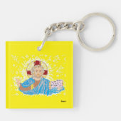 Acrylische Sleutelhanger: Lord Jesus Christus Sleutelhanger (Achterkant)