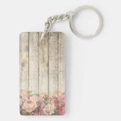 Acrylische Sleutelhanger Rozen geloven in jezelf (achterkant)