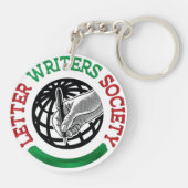 Acrylische Sleutelhanger van Letter Writers Societ (Achterkant)