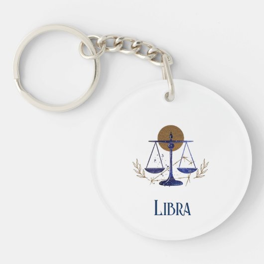 Acrylische Sleutelhanger-Zodiac Libra Sleutelhange Sleutelhanger (Voorkant)