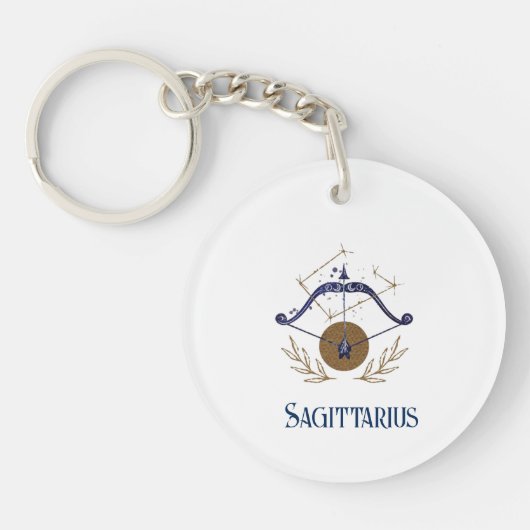 Acrylische Sleutelhanger-Zodiac Sagittarius Sleute Sleutelhanger (Voorkant)