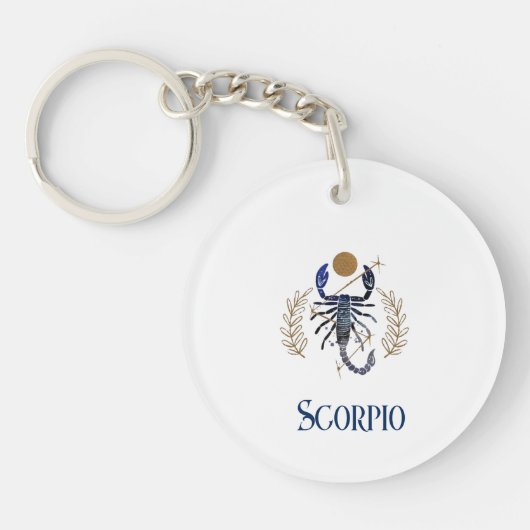 Acrylische Sleutelhanger-Zodiac Scorpio Sleutelhan Sleutelhanger (Voorkant)