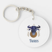 Acrylische Sleutelhanger-Zodiac Taurus Sleutelhanger (Voorkant)