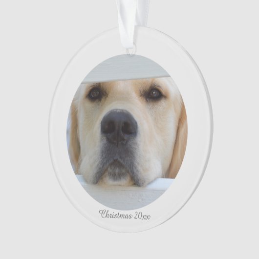 Acrylkerstfotoversiering Ornament (voorkant)