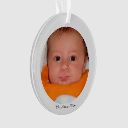 Acrylkerstfotoversiering Ornament (voorkant)