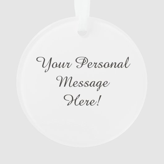 Acrylkerstfotoversiering Ornament (achterkant)