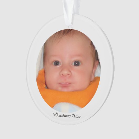 Acrylkerstfotoversiering Ornament (voorkant)